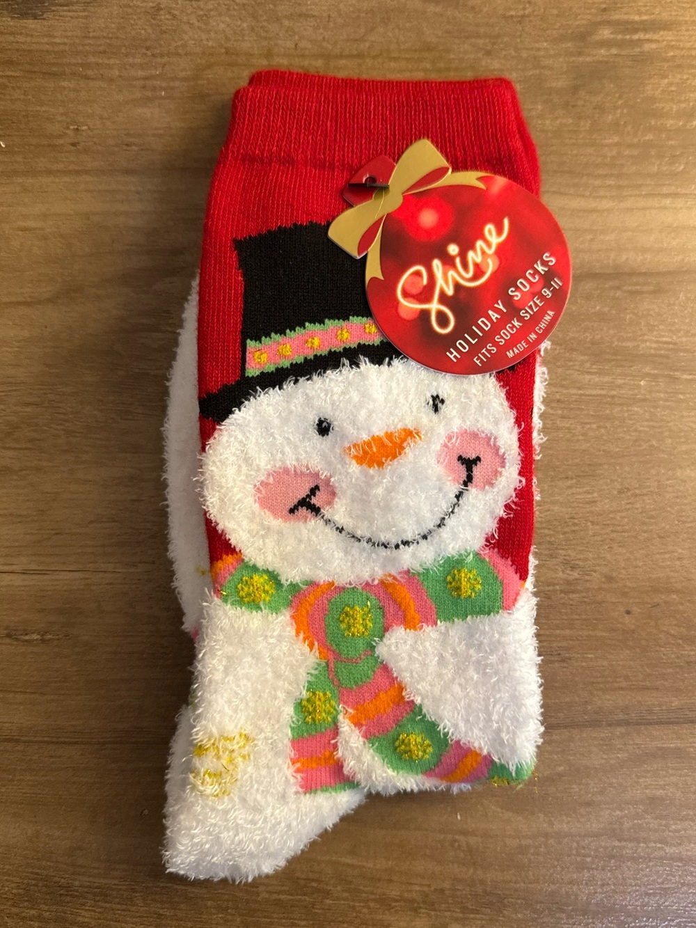 NWT Cozy Snowman Crew Socks